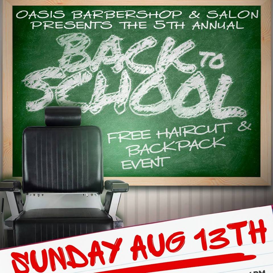 Annual FREE Haricut back to school event image
