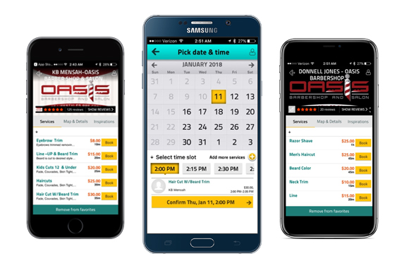 Book your Haircut on Booksy Phone App images